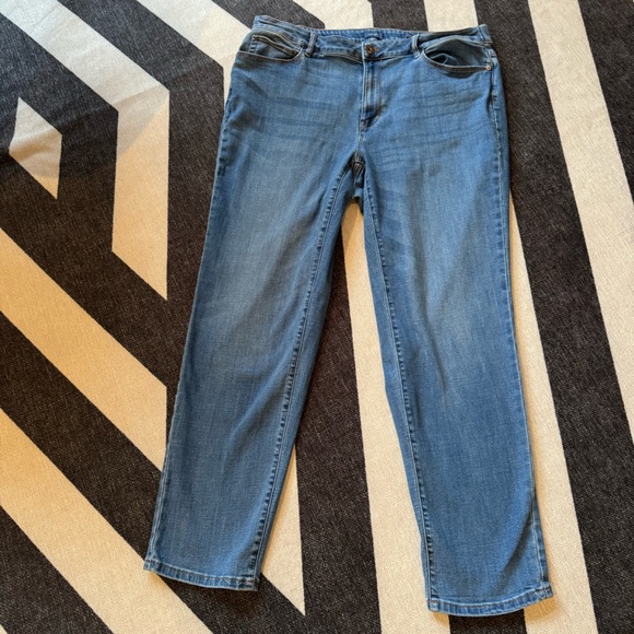 J. Jill Denim - J. JILL DENIM Boyfriend Straight Leg Ankle Jeans Size 18 GUC